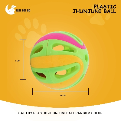 Picture of Cat Toy Plastic Jhunjuni Ball  Random Color