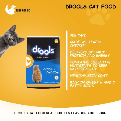Picture of Drools Cat Food Real Chicken  flavour Adult -3kg