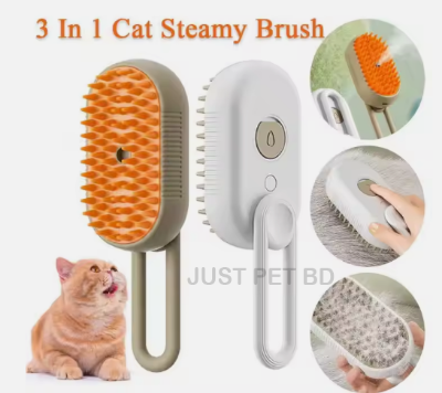 Picture of 2024 Hot 3in1USB cable silicone cleaning bath hair removal with steam spray grooming silicone brush for cats