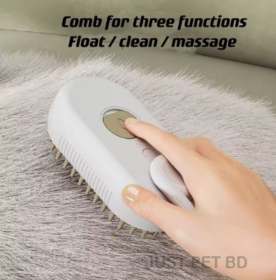 Picture of 2024 Hot 3in1USB cable silicone cleaning bath hair removal with steam spray grooming silicone brush for cats