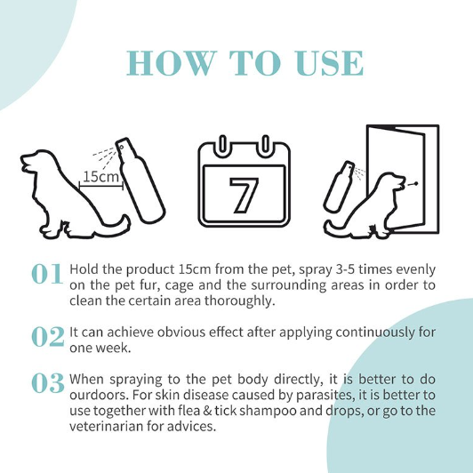 Picture of Bioline Flea &Tick Spray for cat and dogs