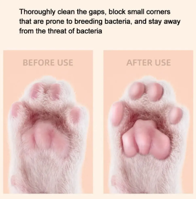 Picture of Pet Electric Clipper with LED Light Bamboo Material USB Rechargeable Violet Foot Hair Trimmer for Dogs and Cats CE Certified