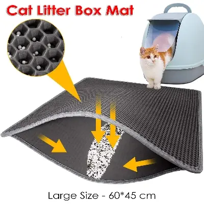 Picture of Cat Litter Box Mat Litter Mat Easy Recycling Litter Waterproof Litter Mat
