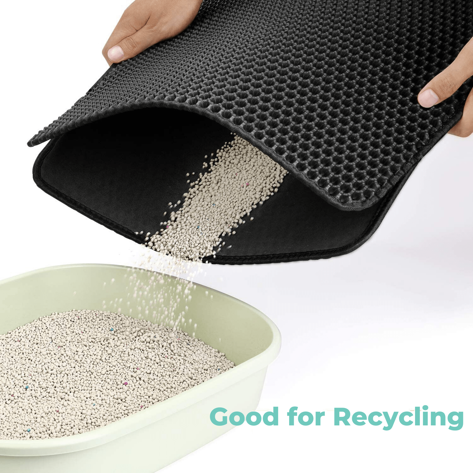 Picture of Cat Litter Box Mat Litter Mat Easy Recycling Litter Waterproof Litter Mat