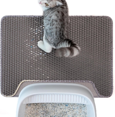 Picture of Cat Litter Box Mat Litter Mat Easy Recycling Litter Waterproof Litter Mat