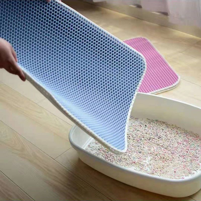 Picture of Cat Litter Box Mat Litter Mat Easy Recycling Litter Waterproof Litter Mat