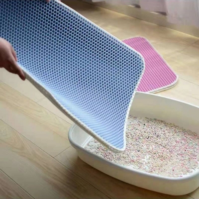 Picture of Cat Litter Box Mat Litter Mat Easy Recycling Litter Waterproof Litter Mat