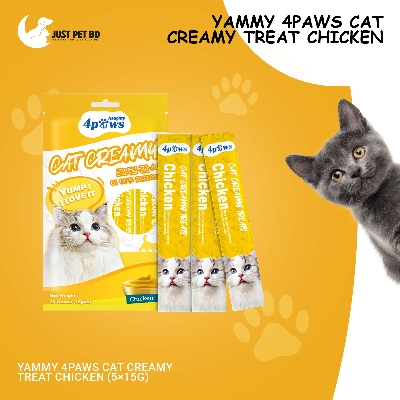 Picture of Yammy 4Paws Cat Creamy Treat Chicken (5×15g)