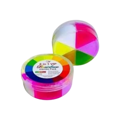 Picture of 6 in 1 Vip Rainbow Combo Face Pack - 500 gm