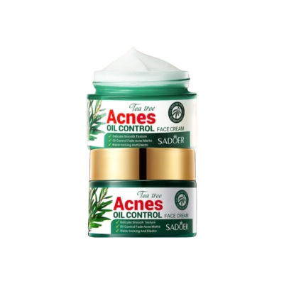 Picture of SADOER Tea Tree Acne Oil Control Face Cream Anti Acne Hydrating Moisturizing Cream 50 gm