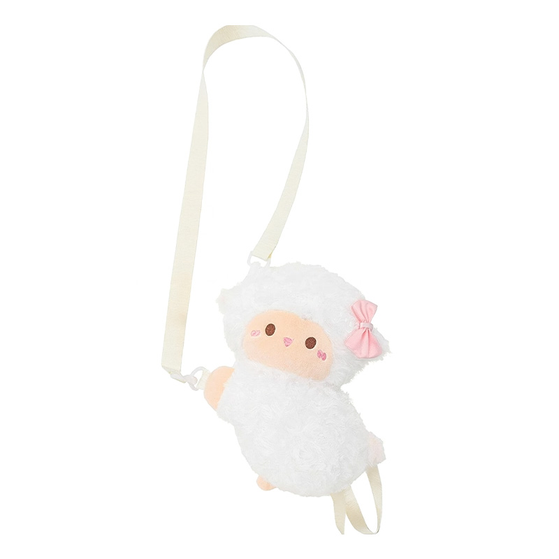 Picture of Pink Fluffy Lamb Plush Bag