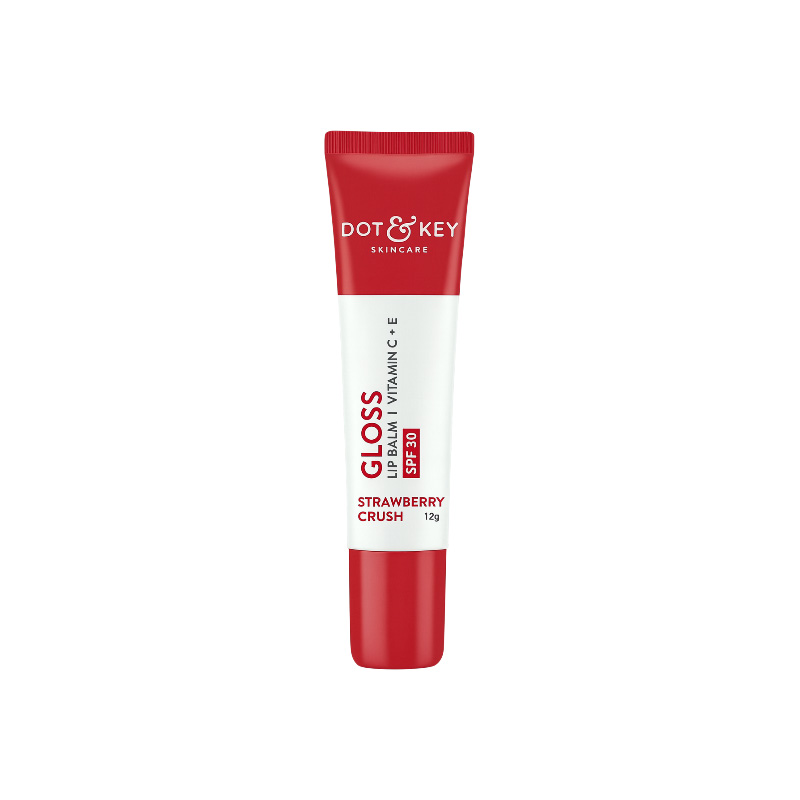 Picture of DOT & KEY Gloss Boss Vitamin C+E Tinted Lip Balm with SPF 30 12g - Strawberry Crush