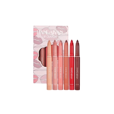 Picture of Handaiyan Maeet Lip Crayon Set A and B – 6PCS Velvet Matte Lipstick Crayons