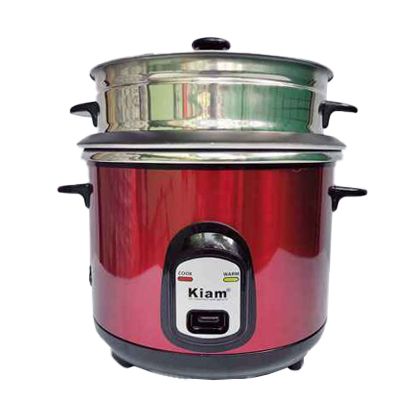 Picture of Kiam Rice cooker Steel – (One SS bati & One Coating bati) Straight 1.8 Ltr SJBS-8702