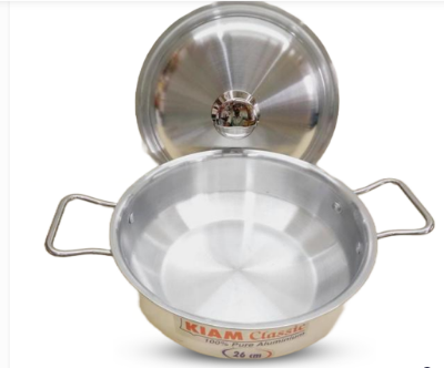 Picture of Kiam Aluminum Wok Pan with Metal Handle - 26 cm