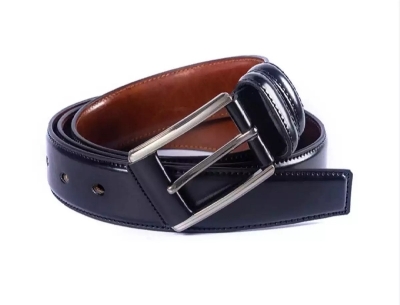 Picture of Black Leather Formal & Casual Belt For Men