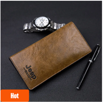 Picture of Chocolate Artificial Leather Long Wallet For Men - Wallet