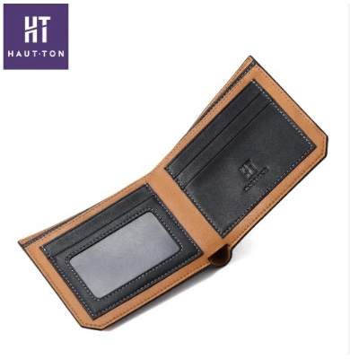 Picture of New Man Wallet Leather with Coin Pocket Mens Money Bag Card Holder Man's Purse Small High Quality PU Leather Wallet for Men - Wallet For Men - Money Bag For Men - মানি ব্যাগ