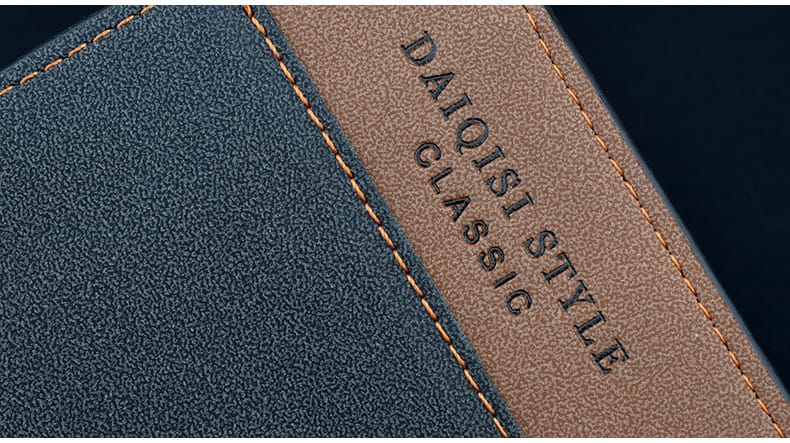 Picture of Men's Wallet Money Bag Leather Short Wallet Fashion Vintage Wallet Casual Male Wallet Multi-card Soft Purse Multi-function Purse Two Color