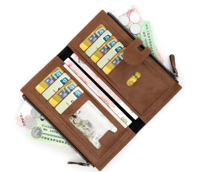 Picture of New Fahionable New Women' Long Wallet, European and American Fahion Phone Bag, PU Leather Multi Card Carrying Bag