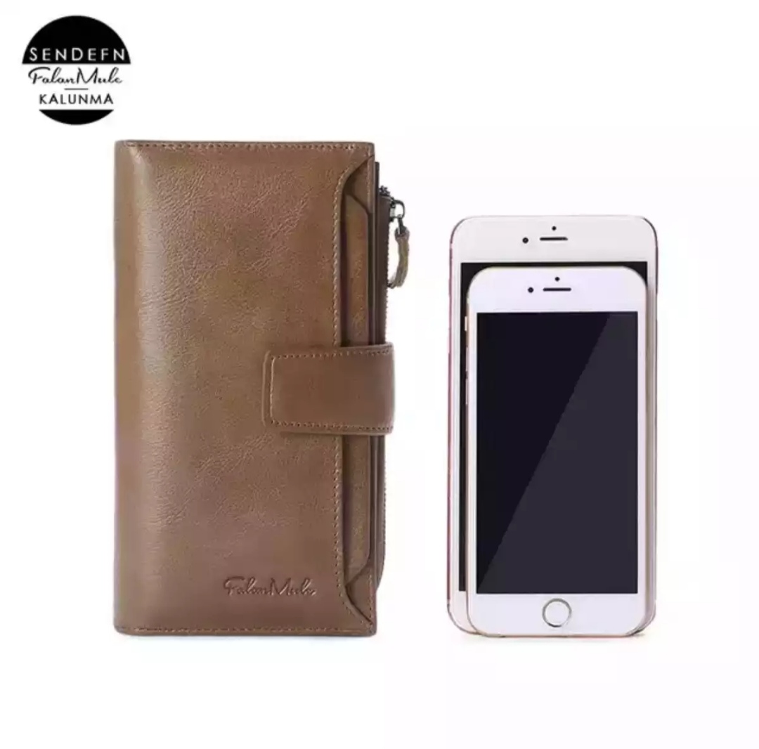 Picture of New Fahionable New Women' Long Wallet, European and American Fahion Phone Bag, PU Leather Multi Card Carrying Bag