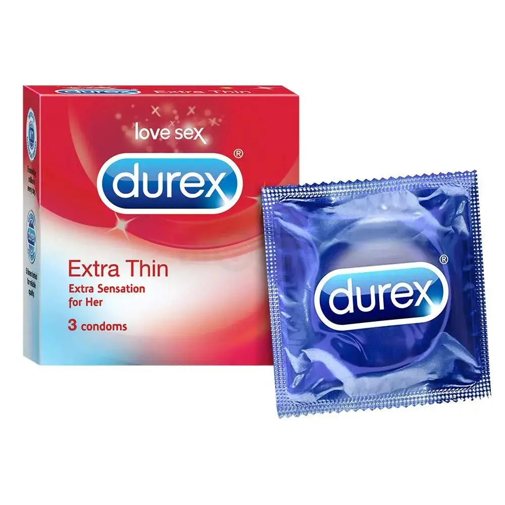 Picture of Durex Extra Thin Condom For Men - 3Pcs Pack(India)