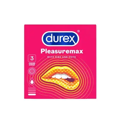 Picture of Durex Pleasuremax Ribbed & Dotted Extra Stimulation Condom - 3pcs Pack