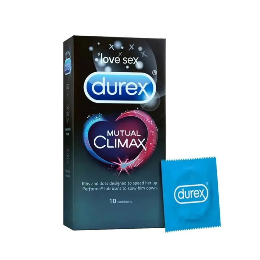 Picture of Durex Mutual Climax Dotted and Ribbed Condom - 10Pcs Pack(India)