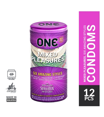 Picture of ONE Mixed Pleasures Six Amazing Styles Condom - 12Pcs Pack(Malaysia)