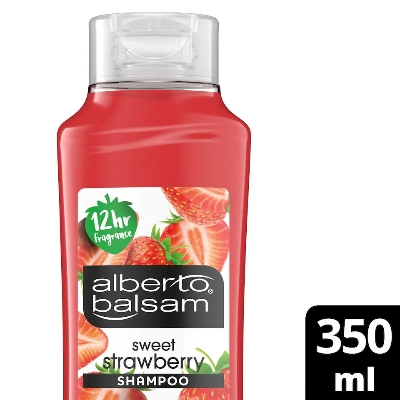 Picture of Alberto Balsam Sweet Strawberry Shampoo - For All Hair Types - 350ml
