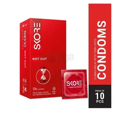 Picture of Skore Notout Climax Delay & 1500 + Dotted Condom - 10Pcs Pack(India)