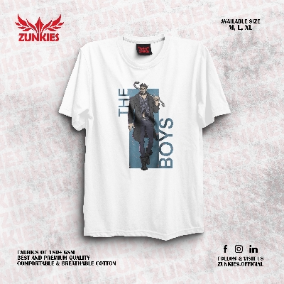 Picture of Zunkies The Boys Oversized Drop Shoulder White T-shirt