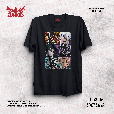 Picture of Zunkies Naruto: Shippuden Oversized Drop Shoulder Black T-shirt