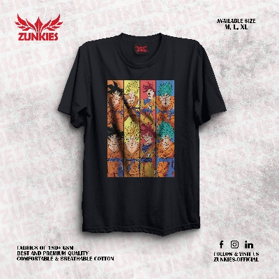 Picture of Zunkies Dragon Ball Oversized Drop Shoulder Black T-shirt