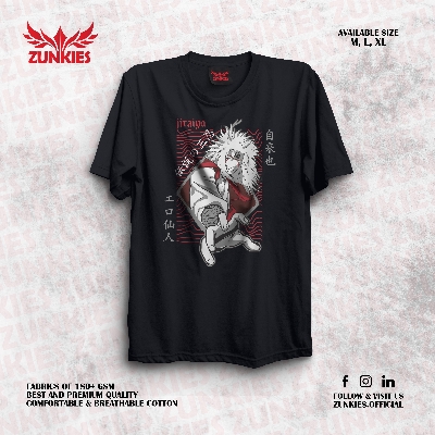 Picture of Zunkies Naruto: Shippuden Oversized Drop Shoulder Black T-shirt