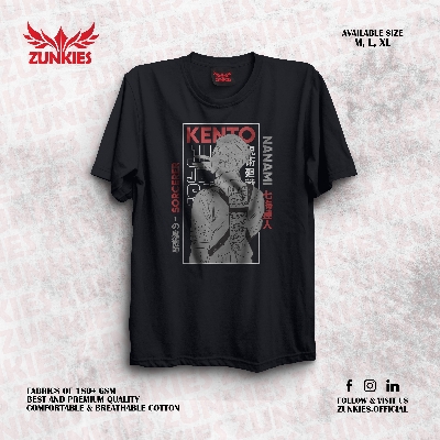 Picture of Zunkies Jujutsu Kaisen Oversized Drop Shoulder Black T-shirt