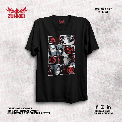 Picture of Zunkies Naruto: Shippuden Oversized Drop Shoulder Black T-shirt