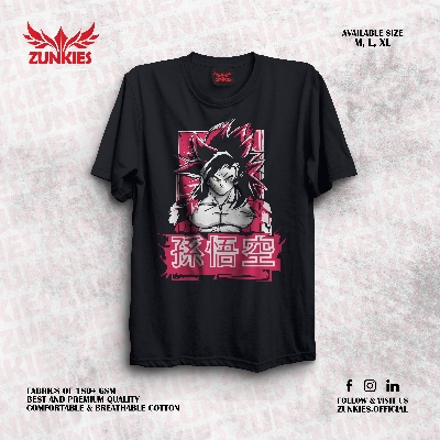 Picture of Zunkies Dragon Ball Oversized Drop Shoulder Black T-shirt