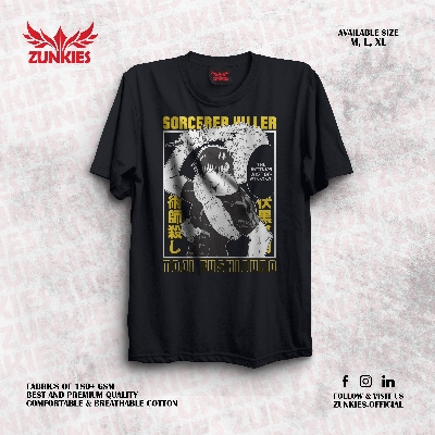 Picture of Zunkies Jujutsu Kaisen Oversized Drop Shoulder Black T-shirt