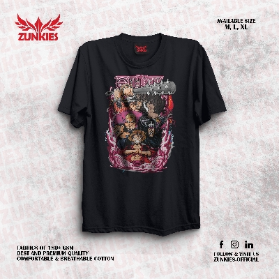 Picture of Zunkies One Piece Oversized Drop Shoulder Black T-shirt