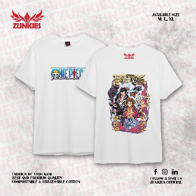 Picture of Zunkies One Piece Oversized Drop Shoulder Black & White T-shirt