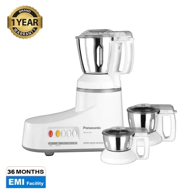 Picture of Panasonic 1000W 3 Jars Mixer Grinder (MX-AC310) White