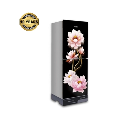 Picture of VISION Glass Door Refrigerator RE-142 Liter Dahlia Flower Top Mount