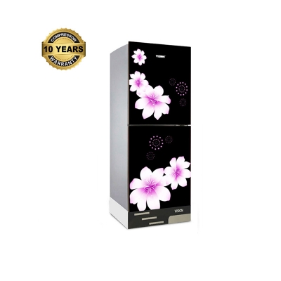 Picture of VISION Glass Door Refrigerator RE-262 Liter Mirror White Purple Top Mount