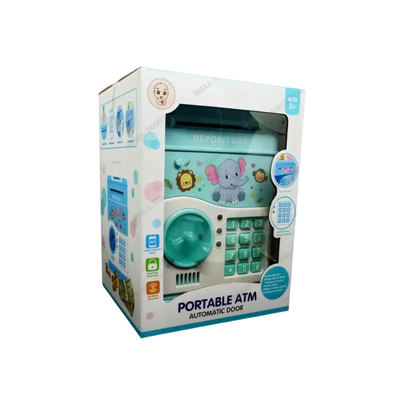 Picture of Portable ATM Automatic Door Money Deposit Box, BANK Toy For Kids With Light & Music