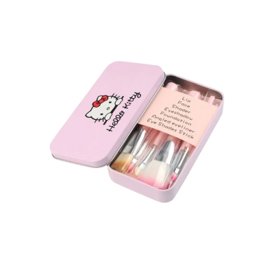 Picture of Hello Kitty Mini Makeup Brush Set of 7 Pieces - Pink