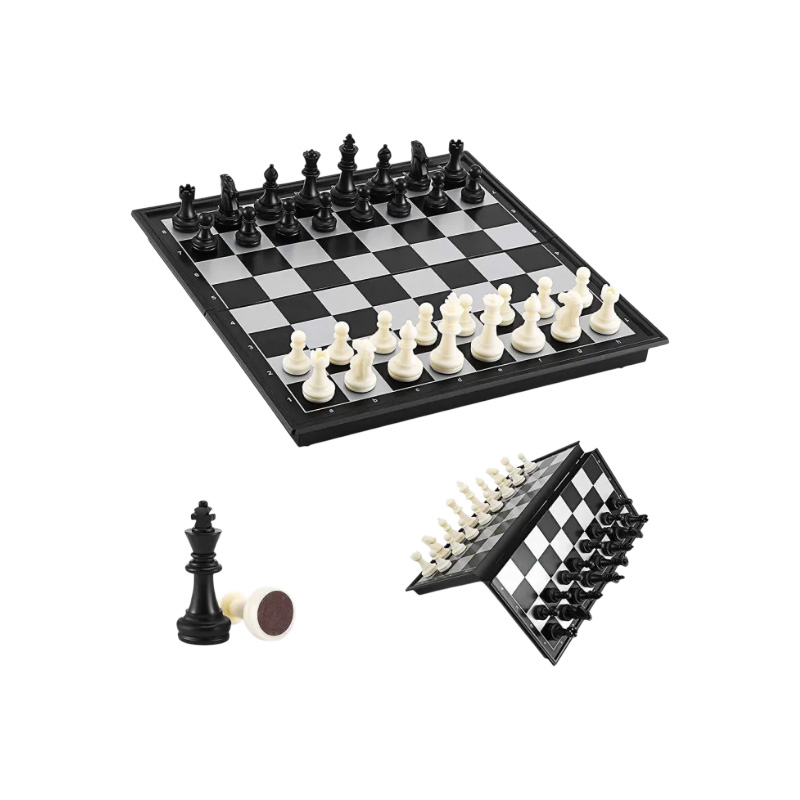 Picture of Magnetic Chess Board High Class Chess Set with Folding Chess Board 10" × 10" 