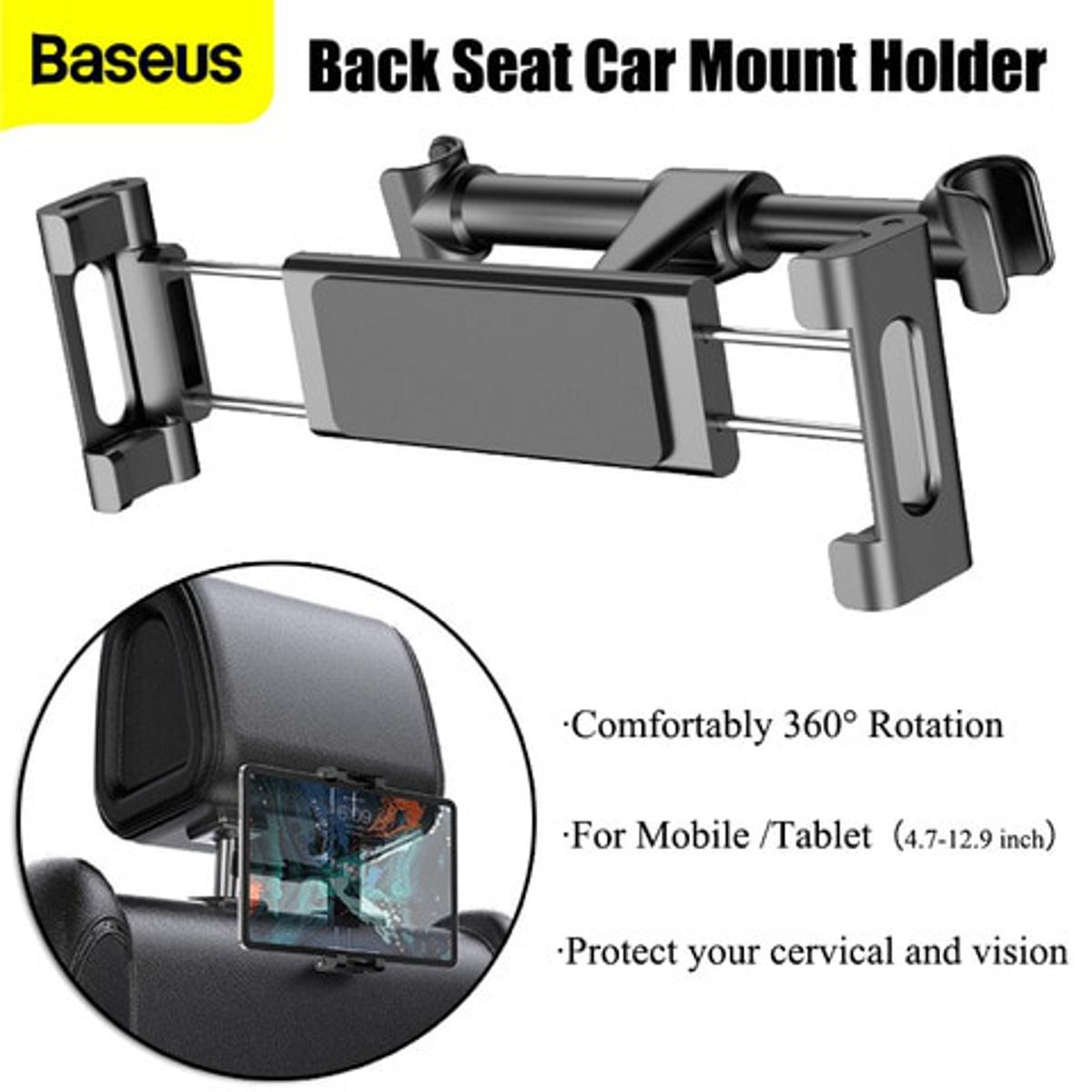 Picture of Baseus Back seat Mount Tablet Car Holder For iPad Air Mini Pro 2018 Backseat Car Phone Holder Stand For iPhone Xs Max X Samsung