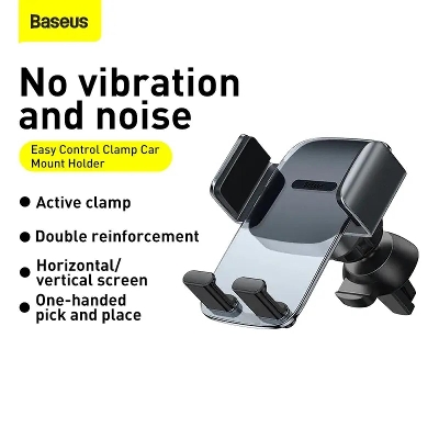 Picture of Baseus Easy Control Clamp Car Mount Holder - Black