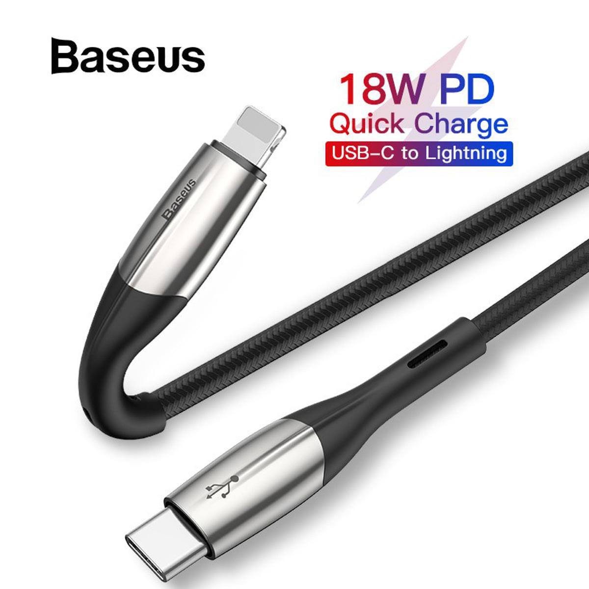 Picture of Baseus Type-C to Lightning Horizontal PD Flash Charge Cable 18W